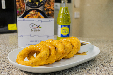 picarones en restaurante peruano la k-leta